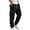 AP16_Black, variant on Sweatpants for Men Drawstring Elastic Waist Cargo Joggers with Pockets Casual Sweat Pants Light Gray 2XL