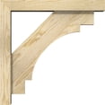thumbnail image 3 of Ekena Millwork 4"W x 20"D x 20"H Merced Block Rough Sawn Bracket w/ Offset Brace, Douglas Fir, 3 of 25