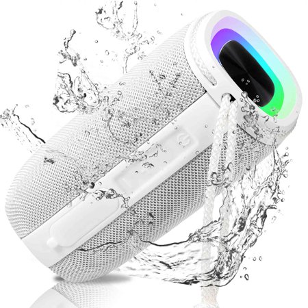 UrbanX X808 Bluetooth Speaker  IPX5 Waterproof Speakers 360° HD Surround Sound with Punchy Bass  True Wireless Pairing  BT5.3  Portable Speaker for Realme GT Neo 3T - White