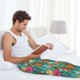 thumbnail image 5 of Fotbe Pineapple Pantalones de Pijama para Hombre, Pantalones de Dormir, Pantalones de Casa con Cintura Ajustable y Bolsillos-Medium, 5 of 6