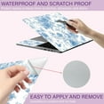 thumbnail image 3 of Blue Flowers Laptop Skin Sticker Decal Netbook Skin Sticker Notebook Art Decal 12" 13" 13.3" 14" 15" 15.4" 15.6 Inch Laptop Protector Cover Waterproof Scratchproof Removable Easy to Apply Making DIY, 3 of 9