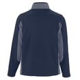 thumbnail image 2 of SOLS - Forro polar contraste cremallera completa Modelo Nordic Hombre caballero (Marino/Gris medio), 2 of 3
