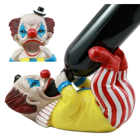 Ebros Halloween IT Killer Mannequin Clown Wine Holder Figurine 10.25
