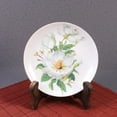 thumbnail image 4 of CIMAXIC 4PCS Plate Tea Cake Display Stand Tea Biscuit Dish Easel Rack Desktop Display Holder for Home Party Shop - Size L (Burned Paulownia Color),8.66"X6.3"X0.39", 4 of 4