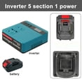 thumbnail image 3 of Lithium Battery Inverter With 5 Batteries Current Display AC 220V/DC 5V/12V, 3 of 8