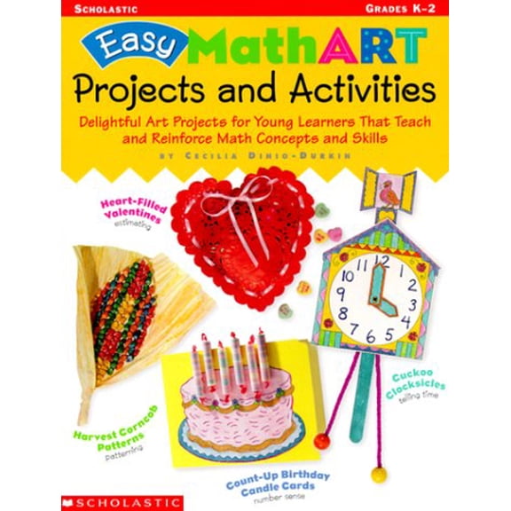 Pre-Owned Easy MathART Projects and Activities (Grades K-2), 9780590378963, 0590378961, Paperback,