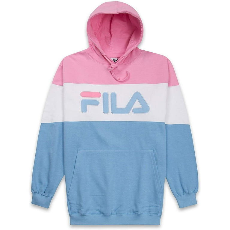 Fila Men's Big and Tall Colorblock Pullover Pink Cashmere Blue White 2XLT Walmart.com