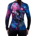 thumbnail image 2 of Raven Fightwear Women's Cyberpunk 2.0 Rash Guard MMA BJJ Black, 2 of 3