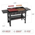 thumbnail image 4 of Royal Gourmet GD405A Propane Gas Grill and Griddle Combo, 4-Burner Event Combo Grill with An Extra Set of Grilling Gear (Grate x 2; Flame Tamer x 2; Wind Deflector x 1), 4 of 12