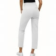 thumbnail image 3 of ZyeKqe Womens Pants Casual Summer High Waisted Stretch Golf Travel Athletic Work Ankle Pants with Pockets, 3 of 8