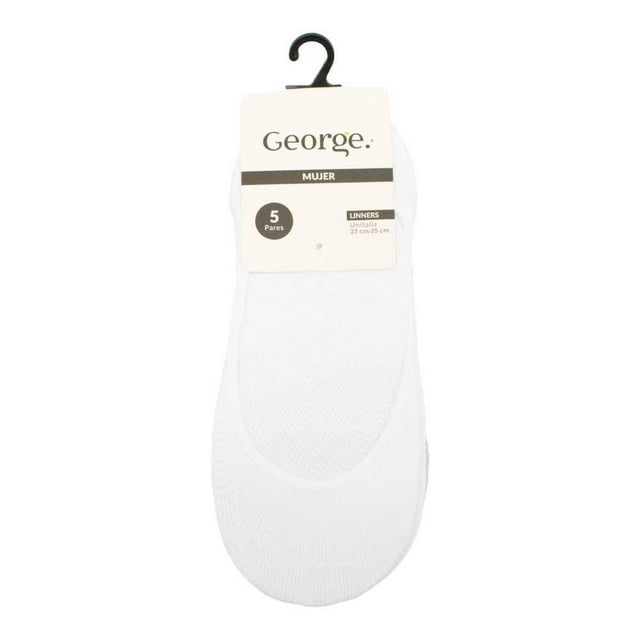 Tines Cortos George para Dama Diseño Liso Varios Colores 5 Pares Unitalla