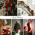thumbnail image 5 of 50pcs Red Velvet Bows for Christmas Tree Decorations Wreath Garland Velvet Bows with Twist Tie, 5 of 12