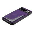 thumbnail image 4 of SaniMore for Google Pixel 7 Case, PU Leather Skin & Rugged PC Backplane Card Slots [Up to 2] Shockproof Anti-fall Flip Kickstand Slim Lightweight Business Shell for Google Pixel 7, Purple, 4 of 5