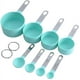 thumbnail image 4 of Juego de cucharas medidoras, taza medidora negra con asas de acero inoxidable, cocina, 4 of 5