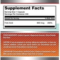 thumbnail image 4 of Amazing Formulas Folic Acid 800 mcg Per Serving 240 Capsules Supplement | Vitamin B9 | Non-GMO | Gluten Free, 4 of 6