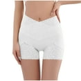 thumbnail image 2 of Jalioing Lace Bottoms Pant Womens High Waisted Boyshorts Seamless Boxer Underwear Under Dress, 2 of 3