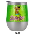 thumbnail image 2 of Scooby Doo! Official Burst 12 OZ Stemless Wine Tumbler, Stainless Steel Travel Cup|Lake Tumbler|Insulated with Leak Resistant Slide-Lock Lid, Stainless Steel, 2 of 7