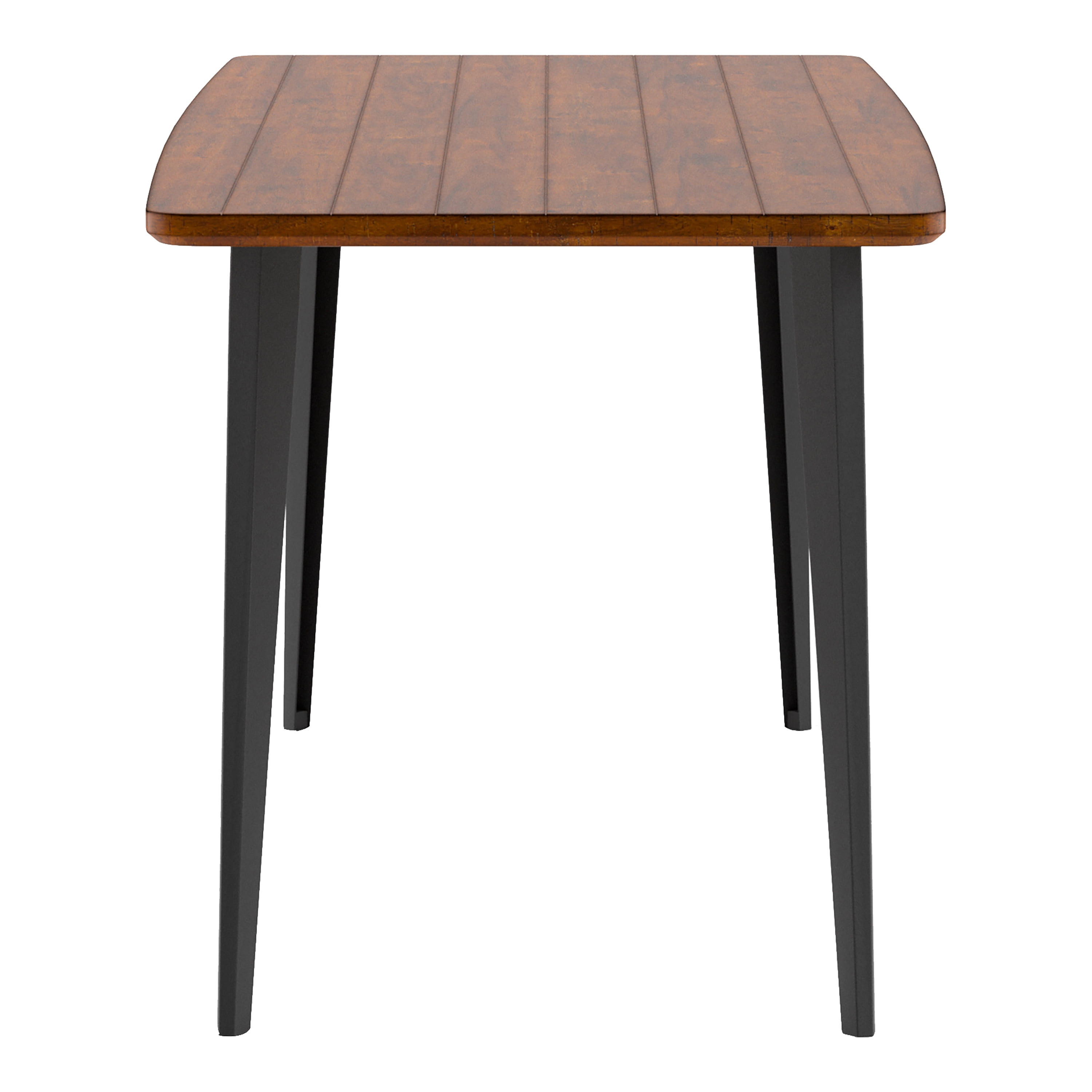 Furniture of America Brigg Rectangle Wood Dark Oak and Black Dining Table