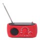 thumbnail image 2 of Radio Meteorológica De Emergencia Multifuncional AM FM SW Banco De Energía Portátil Radio De Manivela Solar para Acampar Al Aire Libre Rojo, 2 of 5
