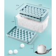 thumbnail image 5 of Juego de bandejas para cubitos de hielo, apilables, con tapa y papelera, 9 bolas, 5 of 5