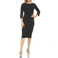 thumbnail image 4 of Women's Short Sleeve Maternity Dress Ruched Pregnancy Clothes, 4 of 4