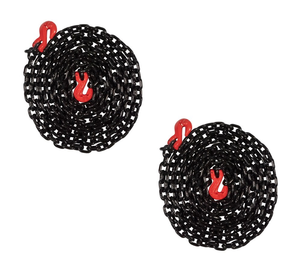 2 Pack 5/16"- 3/8" Heavy Duty Hi-Viz Green Ratchet Chain Binder W/ 5/16