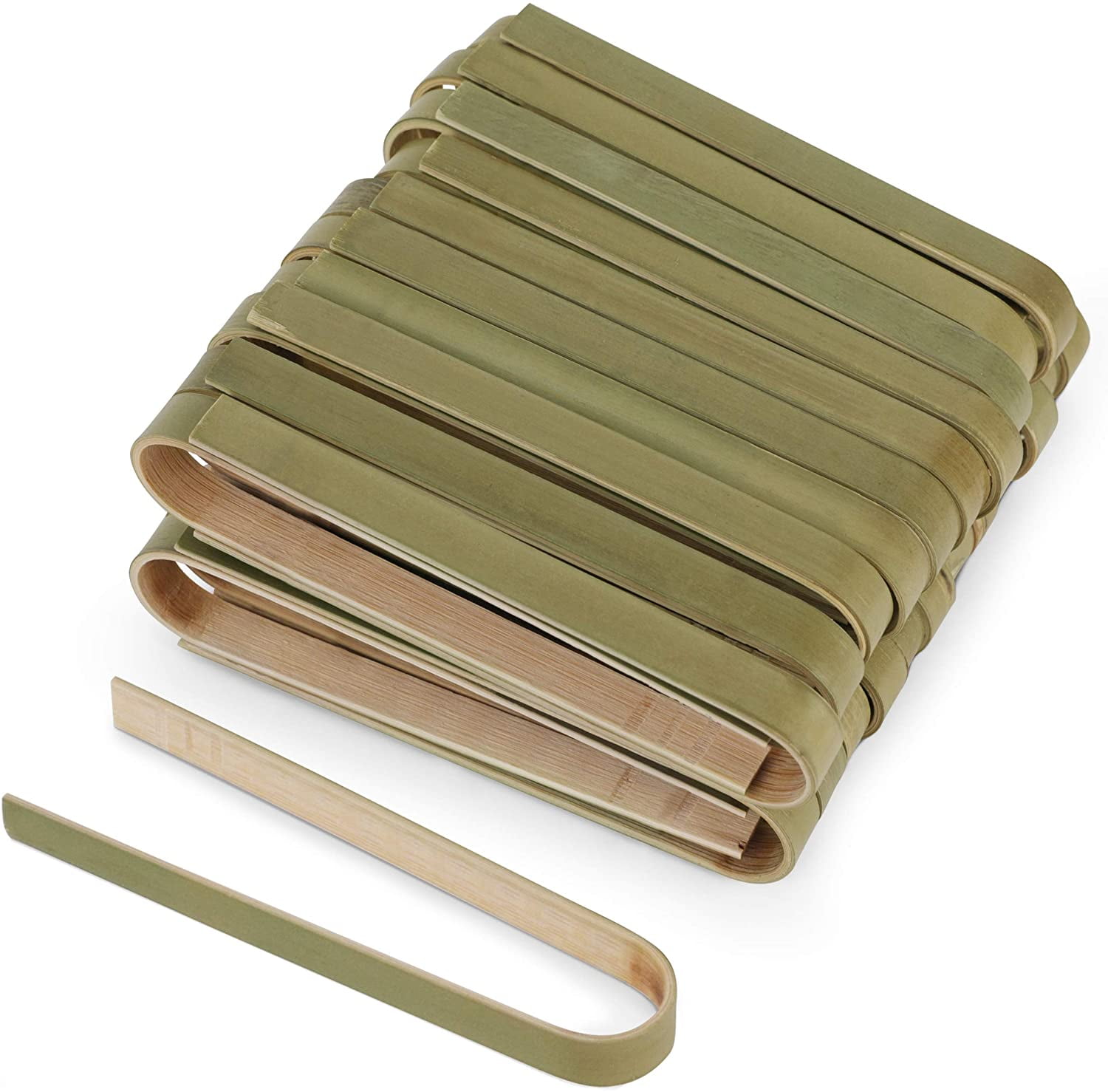 Bimnic Wooden Tongs for Cooking 40 pcs Mini toaster tongs Mini