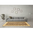 thumbnail image 3 of Ahgly Company Indoor Rectangle Abstract Brown Modern Area Rugs, 2' x 5', 3 of 4