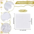 thumbnail image 2 of 50 Pcs 100% Cotton Fabric White Precut Square Fabrics 5.98x5.94 Inch Embroidery Cross Stitch Cloth Cotton Aida Fabric for Quilting Tie-dye Hand Painting Sewing, 2 of 9