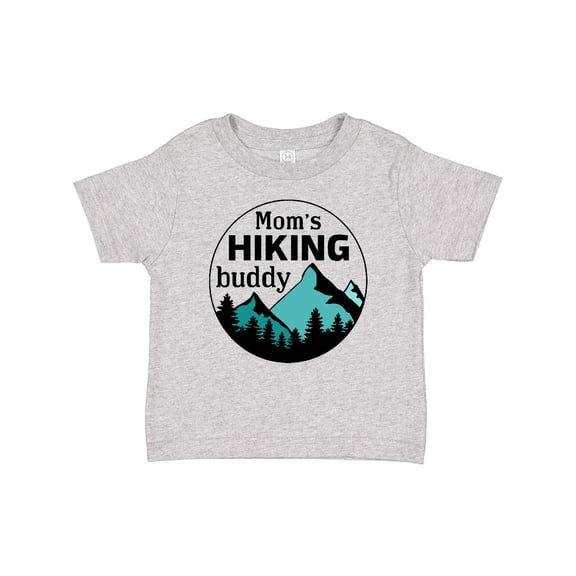 Inktastic Mom's Hiking Buddy with Mountains and Trees Boys or Girls Baby T-Shirt
