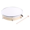 thumbnail image 2 of Tambor de mano afinable, tambor de percusión de mano con llave ajustable (juguete) 11 pulgadas, 2 of 7