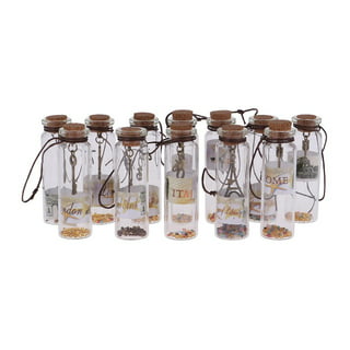 MEDITERRANEA HAND MADE Glass jar bottle food container liquids with cork