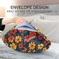 thumbnail image 4 of Yayeee Pillowcase Standard Size Set of 2 Satin Wrinkle Resistant Pillow Case, Yellow Floral, 4 of 8