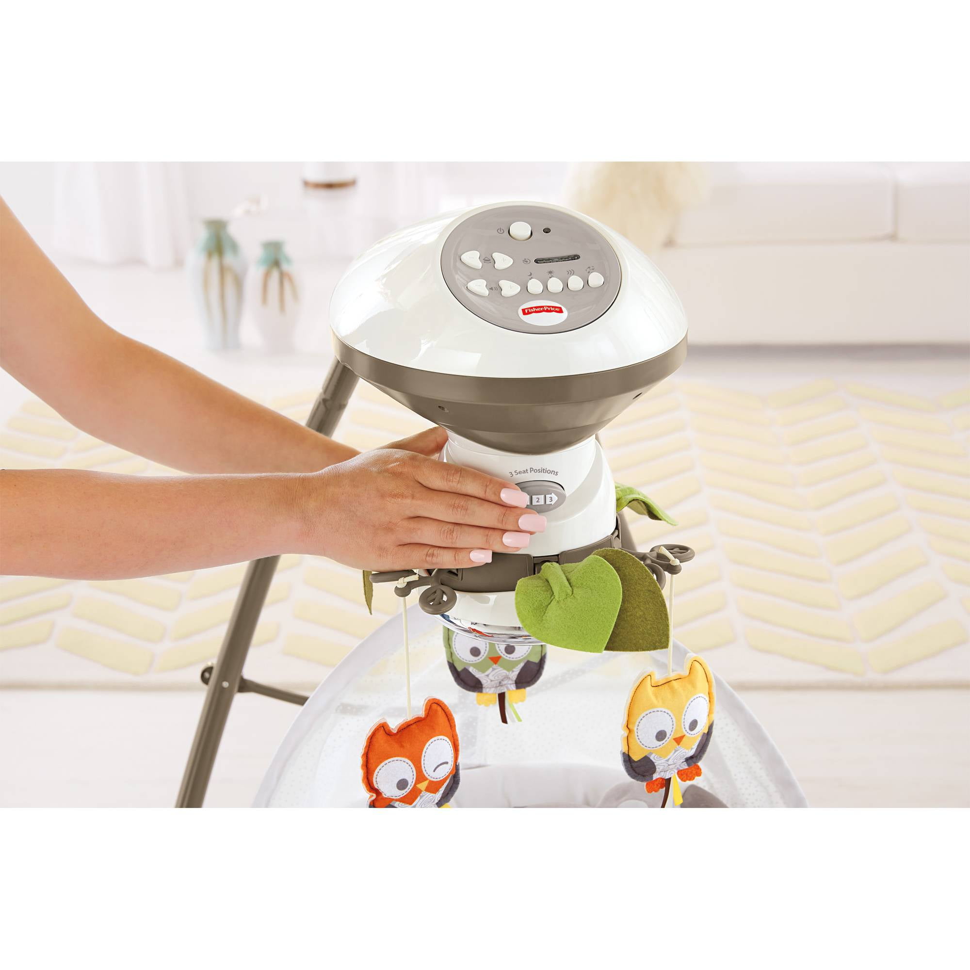 Fisher price my little cheap snugabunny cradle and swing