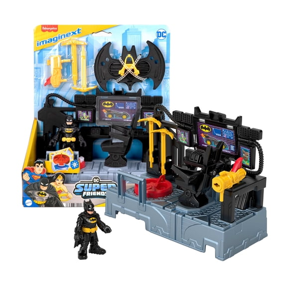Imaginext DC Super Friends Bat Command Center Playset with Lights & Batman Figure