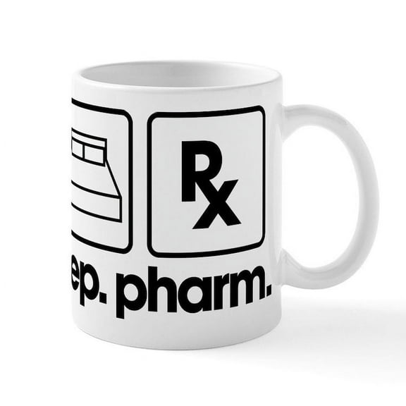 CafePress - Eat Sleep Pharm - 11 oz Ceramic Mug - Novelty Coffee Tea Cup