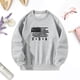 thumbnail image 2 of Jersey informal, sudadera de moda para mujeres y hombres, sudadera ligera suave, Tops, jersey de cuello redondo para fiesta, caminar a casa, otoño , xxl, 2 of 9
