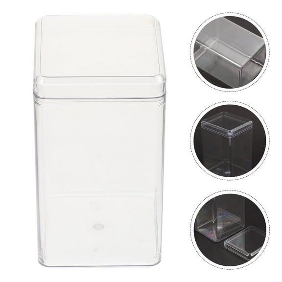 Minkissy Doll Storage Box 5Pcs Clear Transparent Plastic for Hobbyists Protection