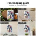 thumbnail image 4 of JEUXUS Painting 8*12in Horses Watercolor Splashs Artistic 8x12in, 4 of 7