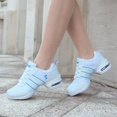 thumbnail image 3 of Zapatillas de baile de suela exterior blanda modernas de malla para mujer, zapatos deportivos ligeros transpirables para baile, zapato femenino, 3 of 5