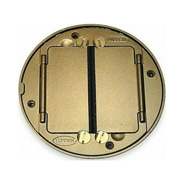 Hubbell Wiring Systems S1TFCBRS Brass Finish System One Universal Tile Cover, 5-5/8" Diameter