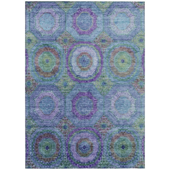 Dalyn Rugs Machine Washable Indoor/Outdoor Chantille ACN2049 Blue 10' x 14' Rug