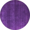 thumbnail image 1 of Ahgly Company Indoor Round Oriental Purple Industrial Area Rugs, 5' Round, 1 of 4
