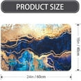 thumbnail image 2 of Diatomaceous Earth Bath Mat,Blue sand marble Soft Wrinkle Free Bathroom Floor Rugs Non-Slip Volume Super Absorbent Fast Drying for Bathroom Kitchen Door mat,Eco-Friendly Easy to Clean（43cmx70cm）, 2 of 6