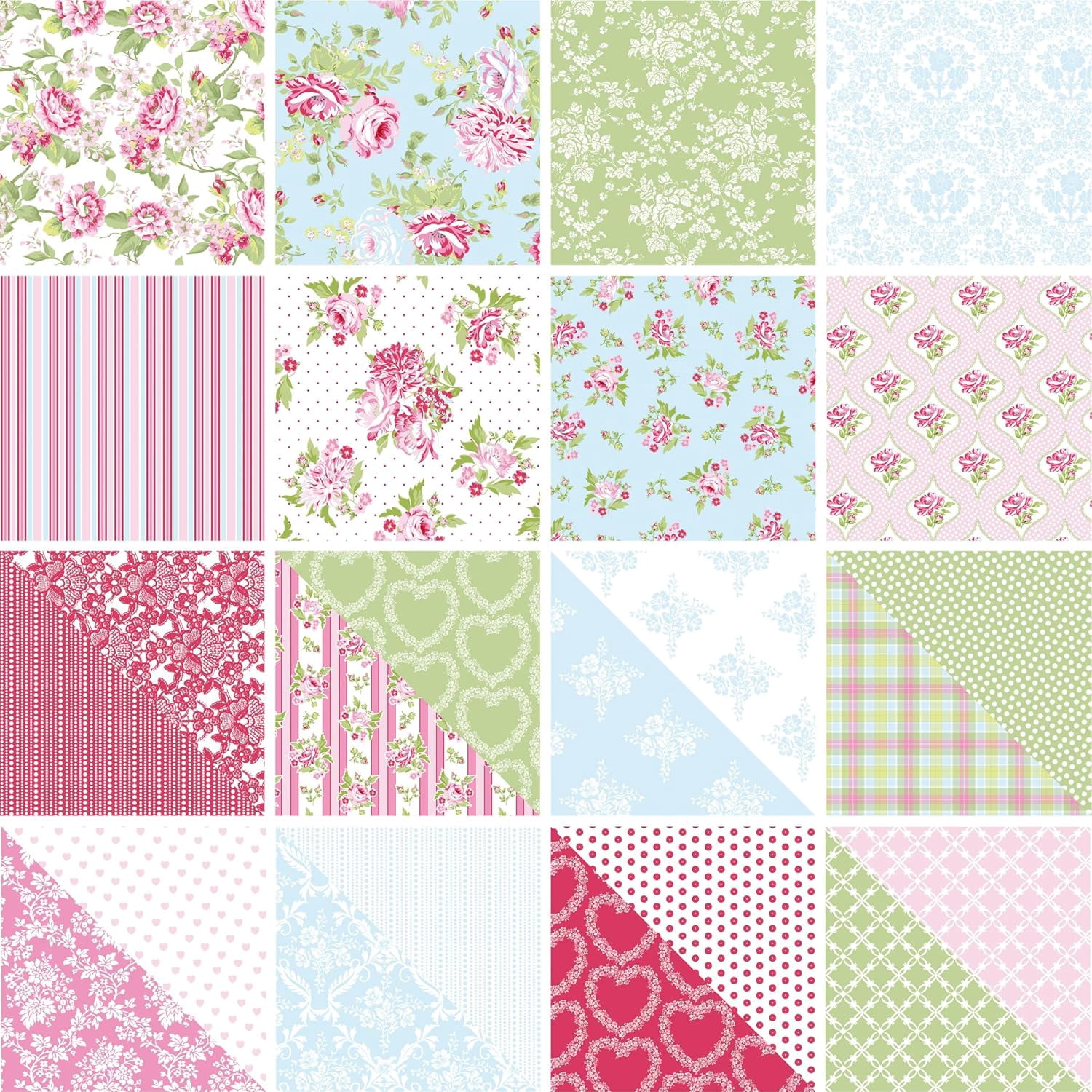 48 sheets 12x12 Scrapbooking Cardstock Decorative Paper Pack - Flower Blossom - for Card Making Journaling Planner Origami Scrapbook Paper Scrapbook Materials Supplies