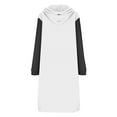 thumbnail image 4 of Women's Sweatshirt Women's Hoodie Casual Long Sleeve Color Block Top with Zipper and Drawstring for Daily Wear Women's Apparel Hooded Design with Pockets, 4 of 5