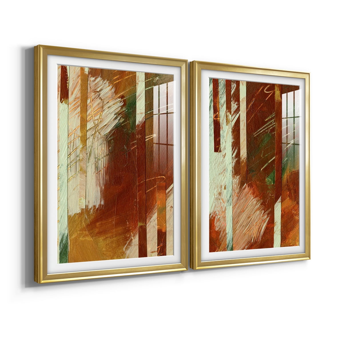 Wexford Home Wheaten I Premium Framed Print, 26.5" x 36.5" - Ready to Hang, Gold (Set of 2)