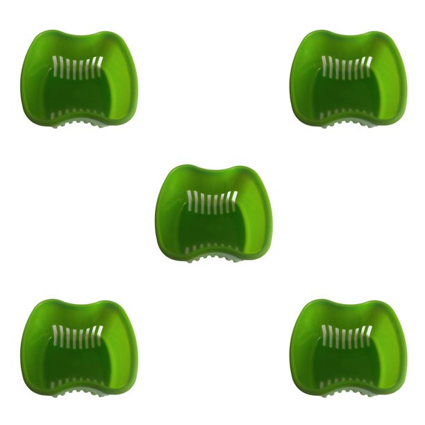 Advancent Caja de baño para dentadura, soporte para artificiales, estuche para postizos, fruta verde Type2 NO2