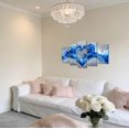 thumbnail image 2 of ZHONGYUTONG 5Pcs Gray and Blue Wall Art for Living Room Ocean Wave Pictures Love Heart Canvas Prints Abstract Water Paintings Couples Bedroom Bathroom Decor (10x16inx2pcs 10x20inx2pcs 10x24inx1pcs), 2 of 5