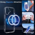 thumbnail image 2 of Magnetic Case for iPhone 16 Compatible with MagSafe Wireless Charging, Shockproof Phone Bumper Cover, Anti-Scratch Clearview, 2 of 10